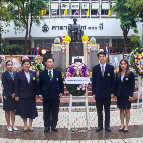 คณะแพทยศาสตร์ มหาวิทยาลัยเกษตรศาสตร์ เข้าร่วมพิธีวางพวงมาลาถวายสักการะพระราชานุสาวรีย์ สมเด็จพระมหิตลาธิเบศร อดุลยเดชวิกรม พระบรมราชชนก เนื่องในวันมหิดล