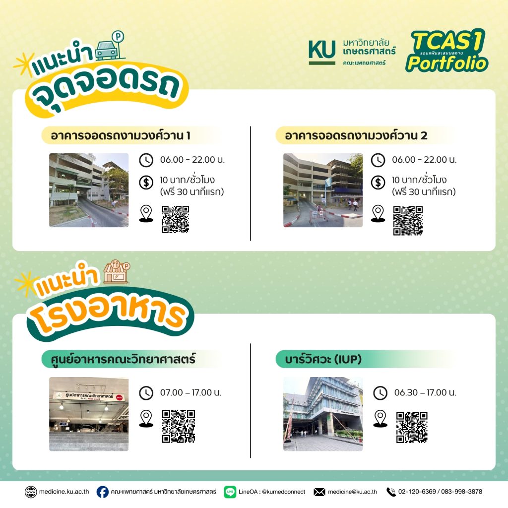 จุดจอดรถและโรงอาหาร