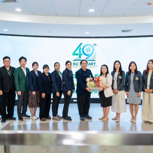คณะแพทยศาสตร์ ม.เกษตรศาสตร์ ร่วมแสดงความยินดีในโอกาสวันคล้ายวันสถาปนาสำนักหอสมุด มหาวิทยาลัยเกษตรศาสตร์ ครบรอบ 49 ปี